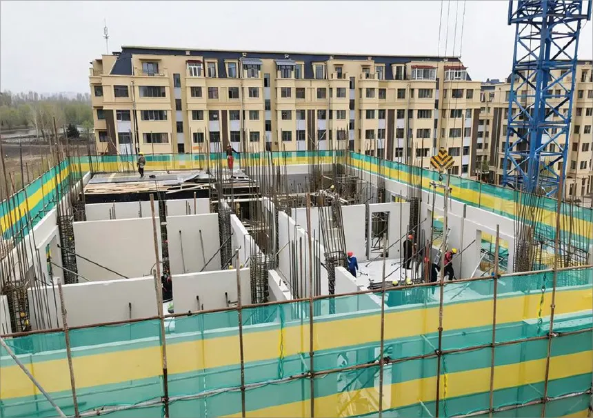 GOGER apartment complex — aerial view during construction