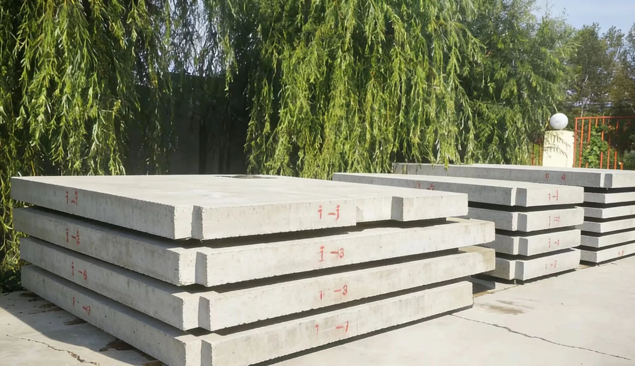 GOGER floor slab panel — cross section